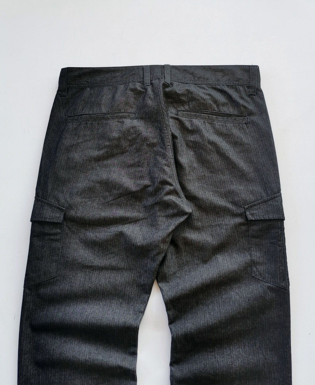 Japanese Brand Avail Japan Striped Zipper Cargo Pants Size US 33 - 5 Thumbnail