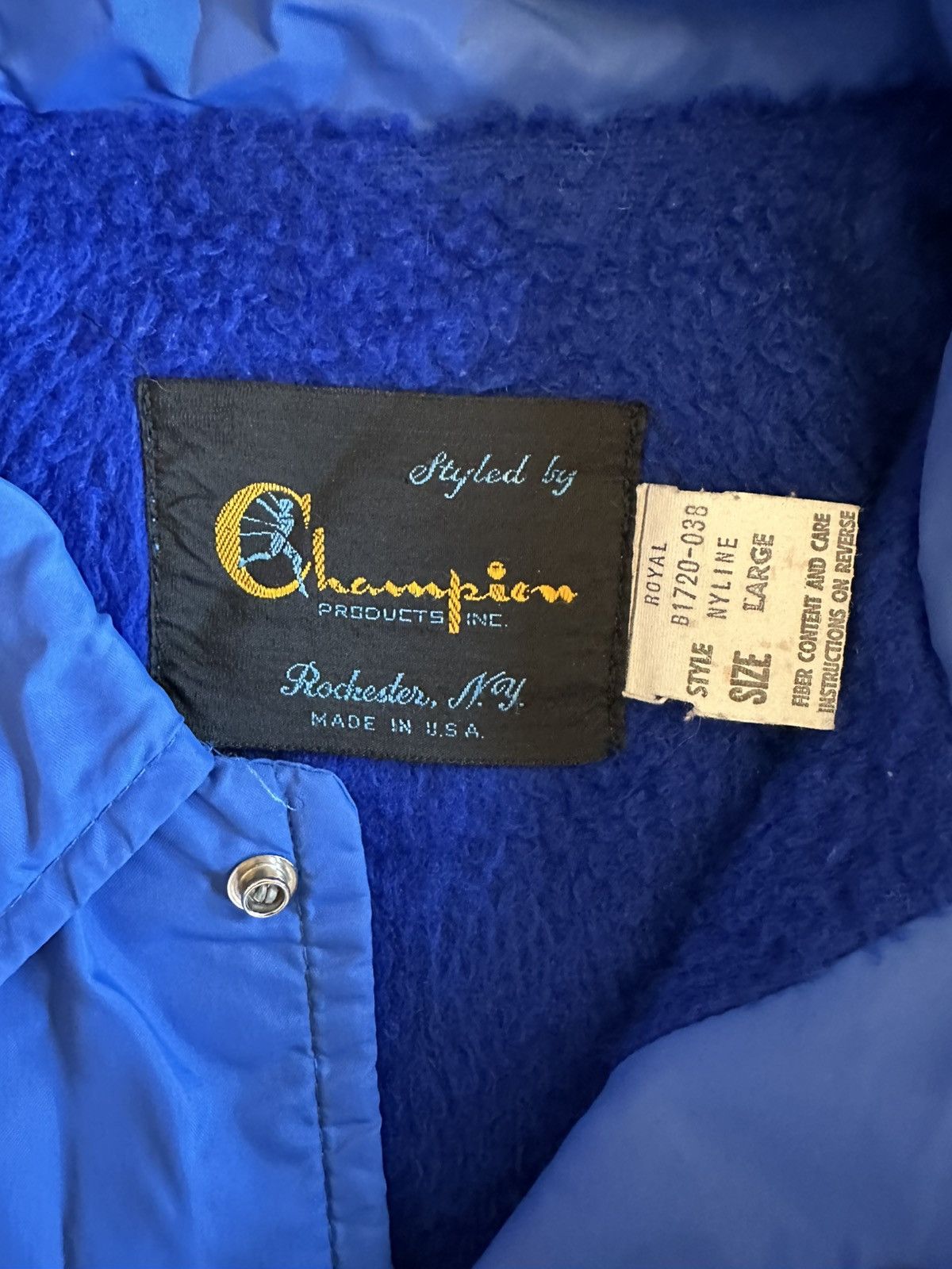 Champion 1960 Deadstock Iconic Coach Jacket in Blue NyLine Size US L / EU 52-54 / 3 - 2 Thumbnail