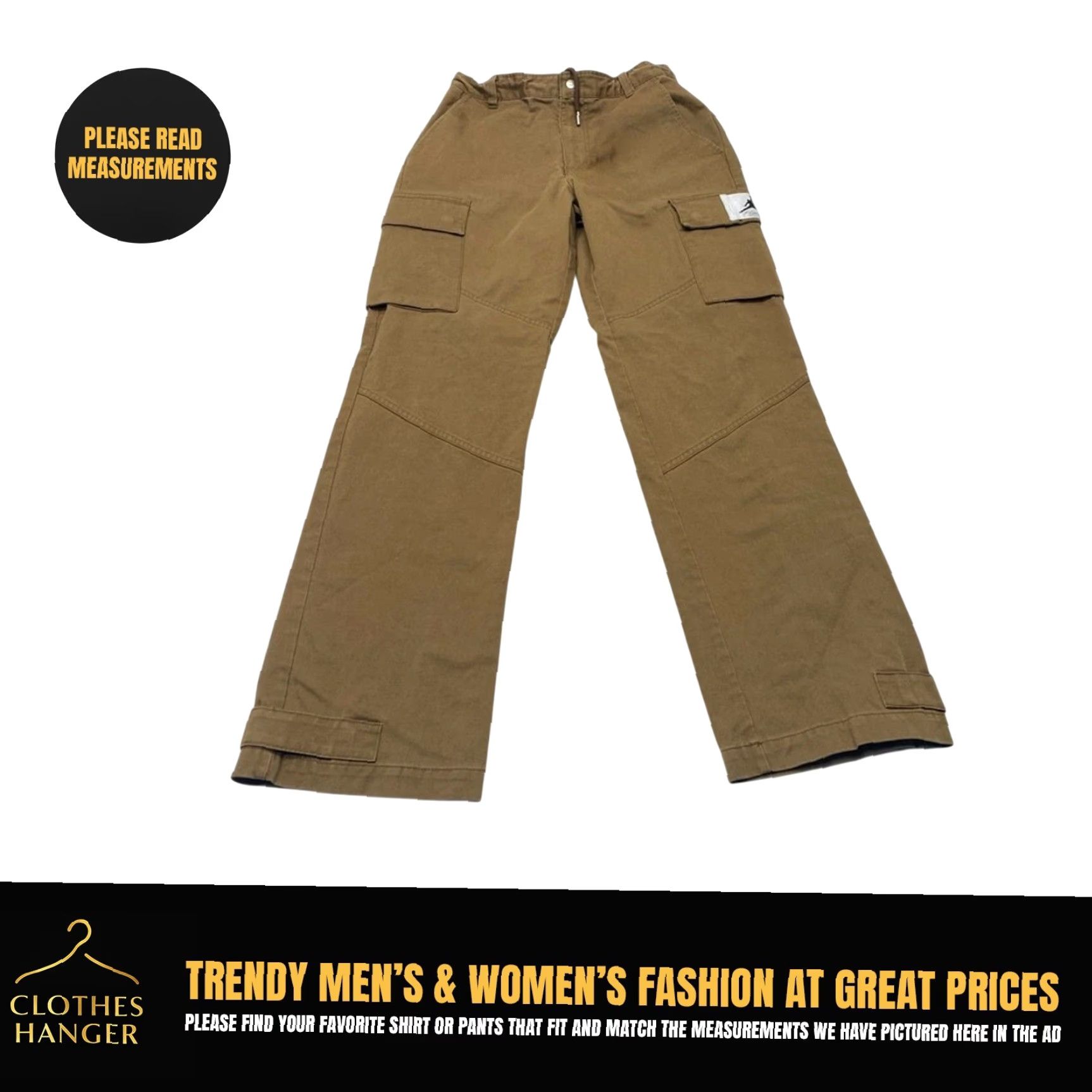 Jordan Brand Nike Air Jordan Statement Utility Cargo Pants Mens Small 28x30 Brown DQ7342-385 Size US 29 - 2 Thumbnail