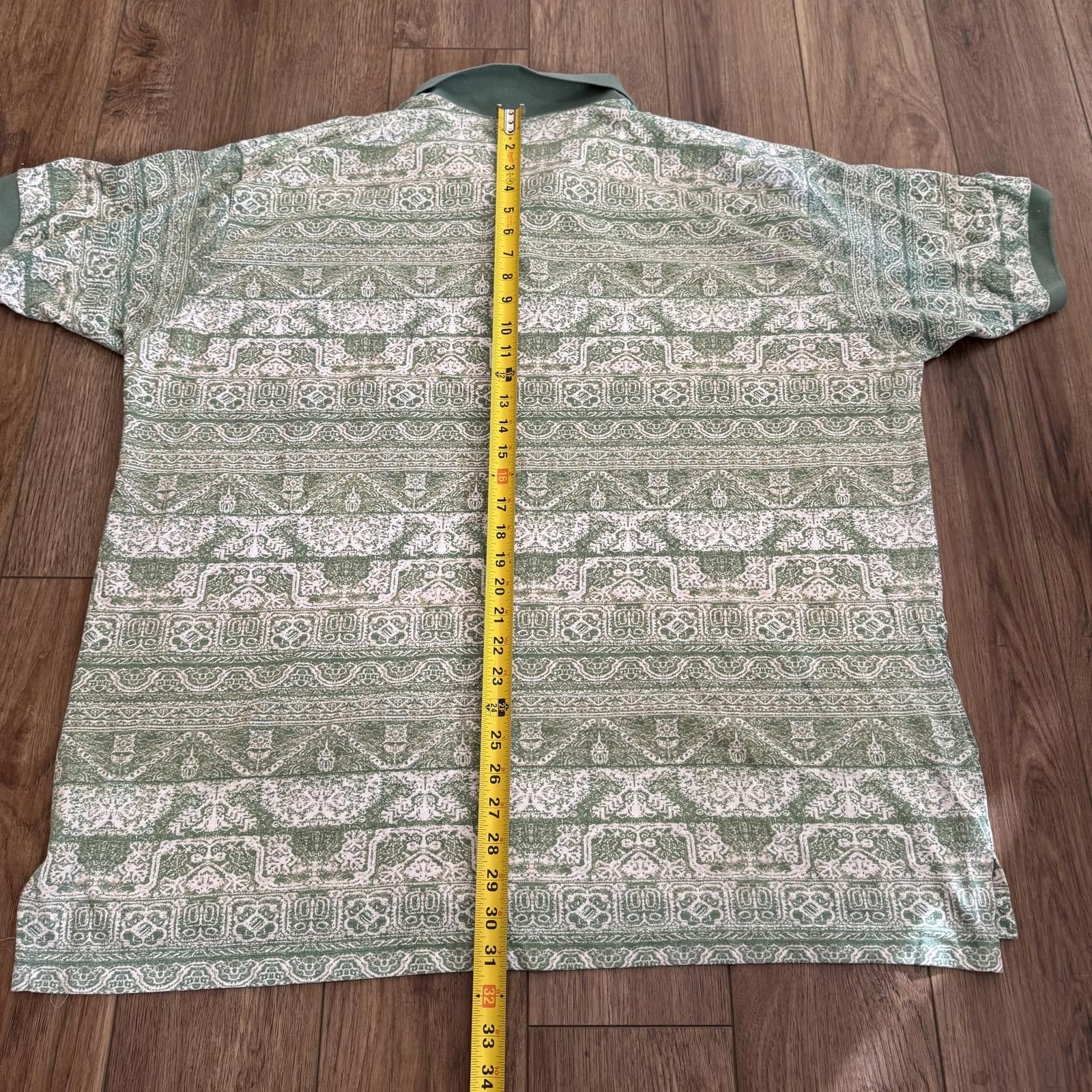 David Taylor Vintage 90s David Taylor Geometric Polo Shirt 3X Size US XXL / EU 58 / 5 - 6 Thumbnail