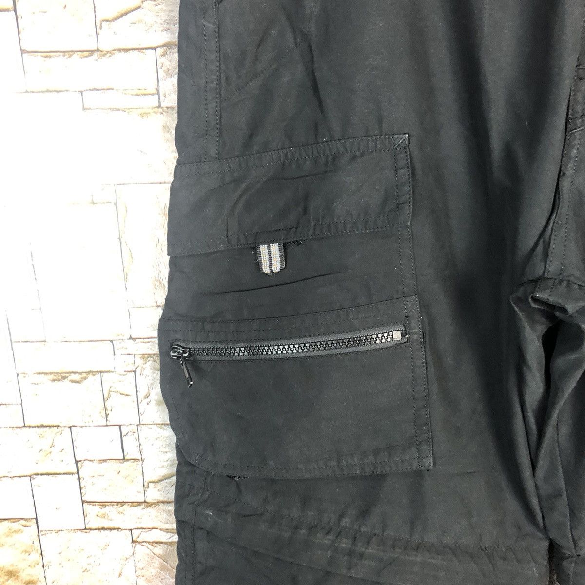 Japanese Brand Counter Culture Black Cargo Multipocket Pants #A340 Size US 30 / EU 46 - 11 Thumbnail