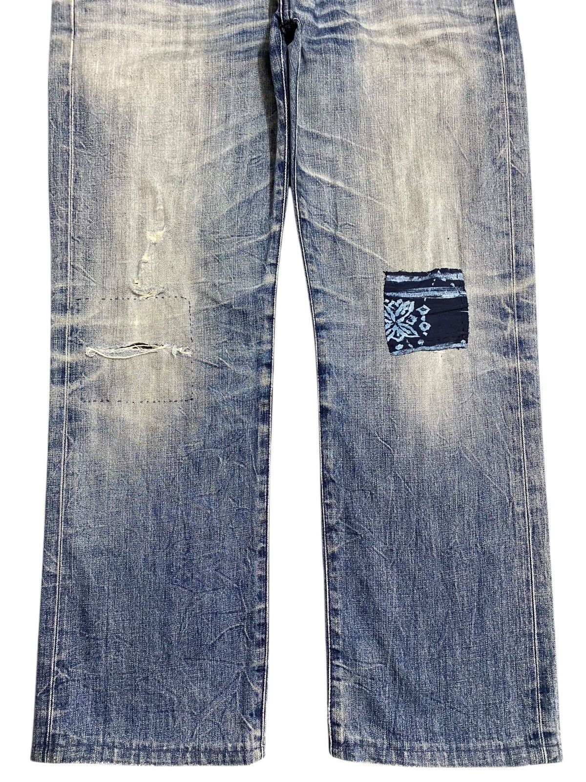 AG Adriano Goldschmied Vintage Adriano Goloschmieo Faded Distressed Loose Jeans Size US 36 / EU 52 - 4 Thumbnail