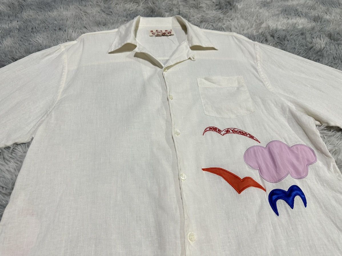 Marni × No Vacancy Inn 🔥Marni x No Vacancy Inn Linen Shirt In Limestone Size US XL / EU 56 / 4 - 2 Thumbnail