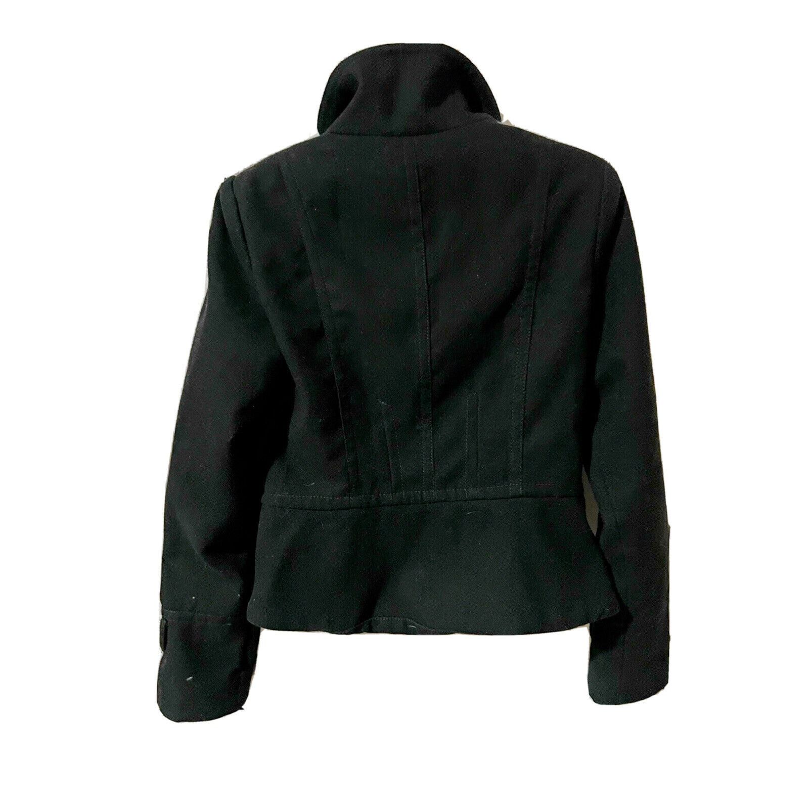 Express Express black suede moto jacket winter snow coat full zip Size S / US 4 / IT 40 - 15 Thumbnail