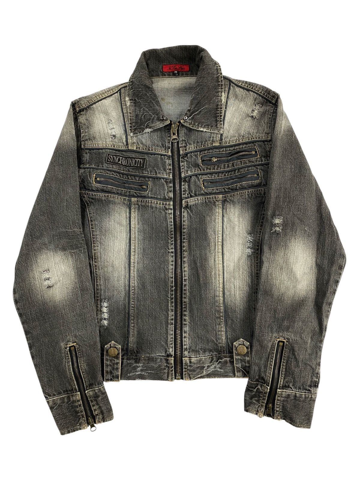 If Six Was Nine undefined jackets in the attics black grey wash denim Size US M / EU 48-50 / 2 - 1 Thumbnail