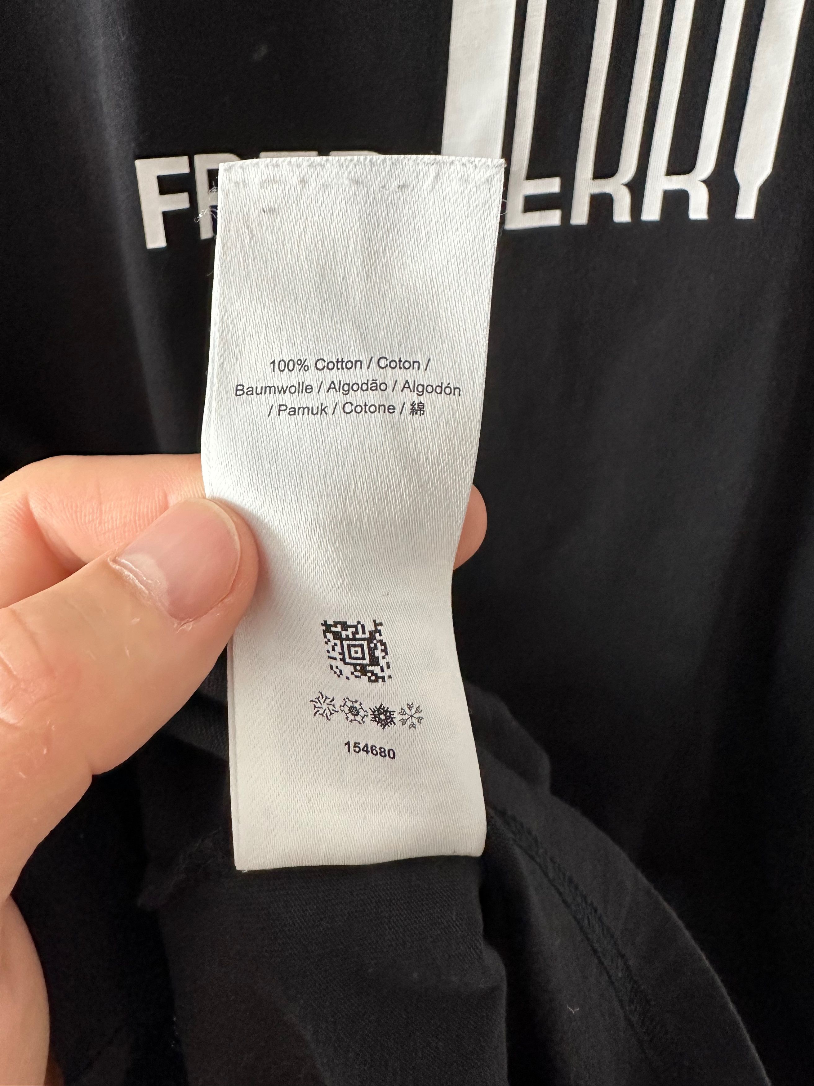 Fred Perry Fred Perry crew neck t-shirt big logo black Size US L / EU 52-54 / 3 - 7 Thumbnail