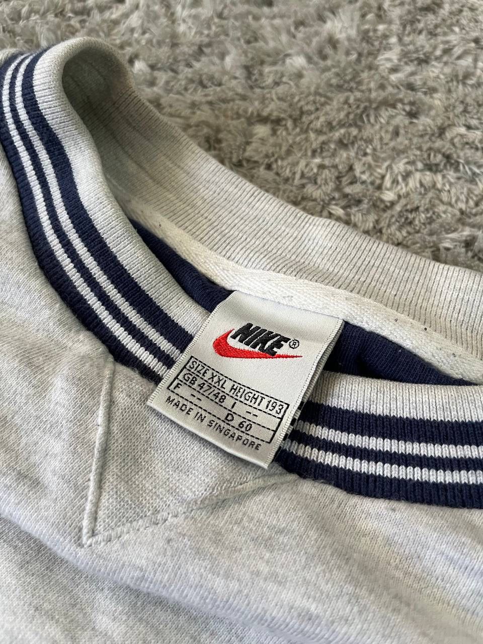 Nike × Vintage 90s Nike Sweatshirt Vintage Streetwear Big Logo Swoosh Rare Size US XL / EU 56 / 4 - 7 Thumbnail