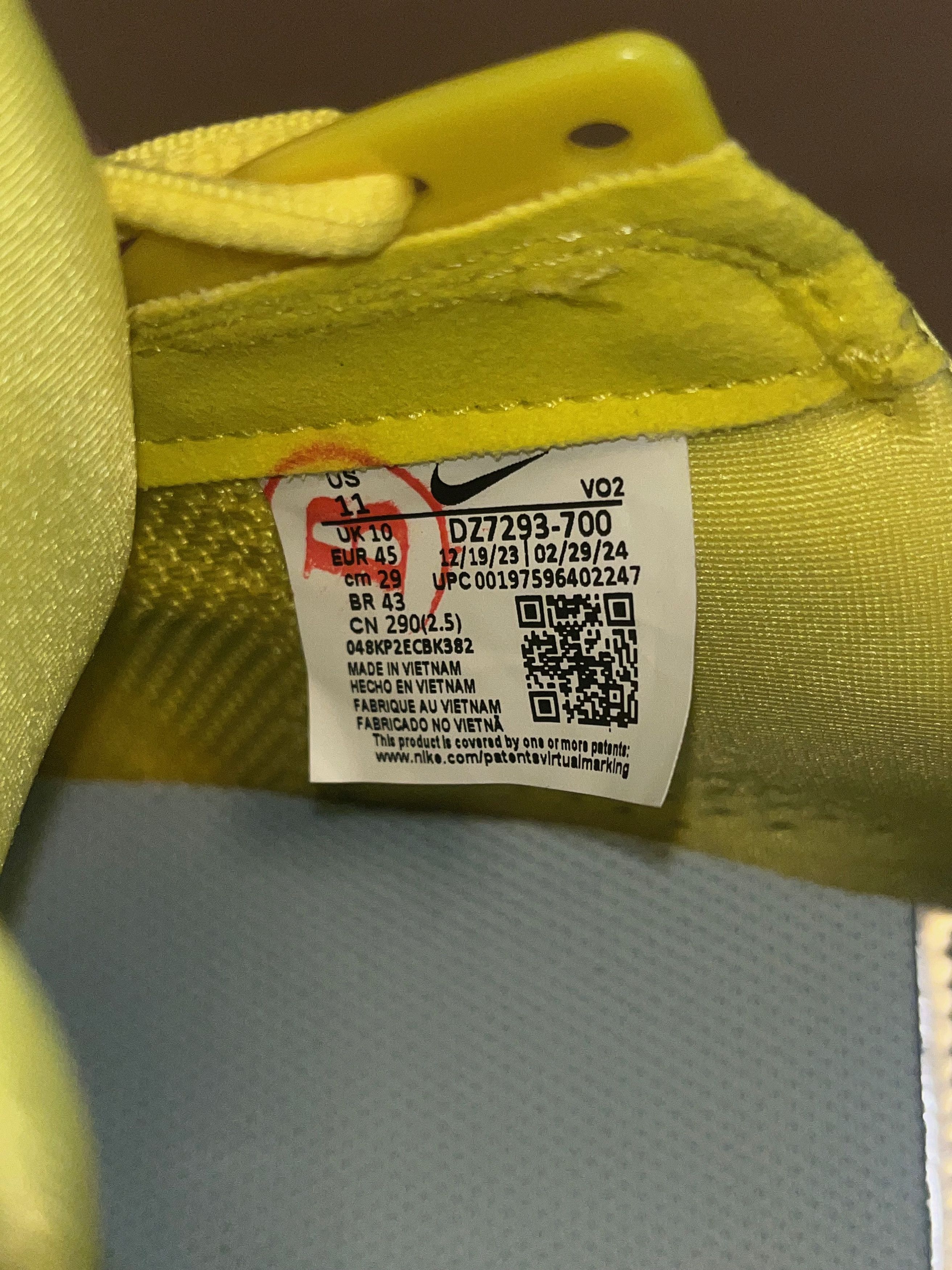 NOCTA × Nike NIKE X Nocta Drake Hot Step 2 Opti Yellow (B-GRADE) Size US 11 / EU 44 - 7 Thumbnail