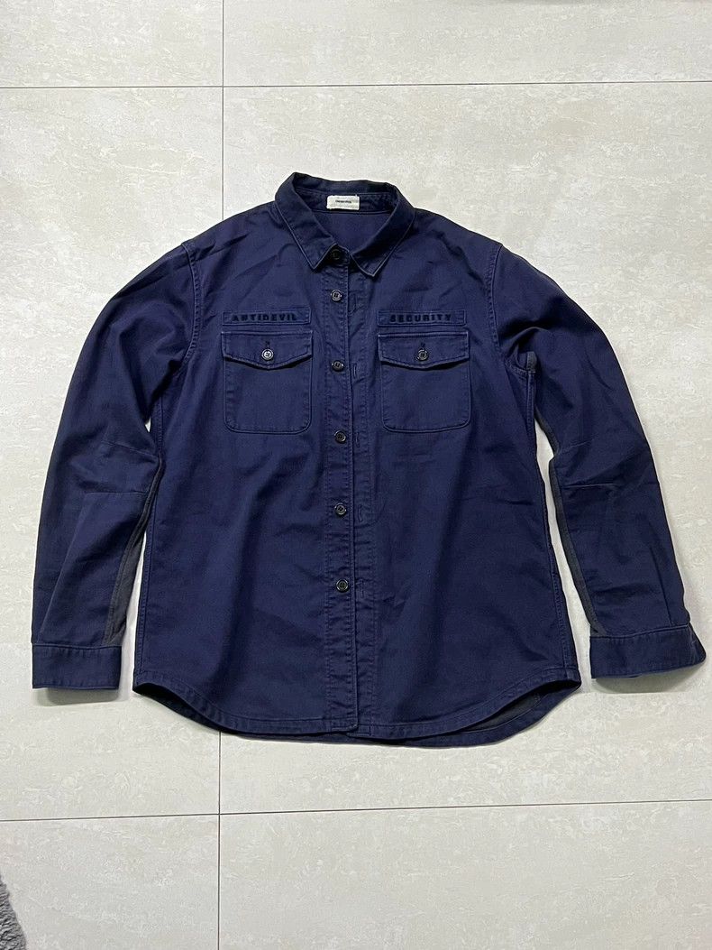 Undercover UNDERCOVER10aw antidevil security washed panel shirt 2504-N Size US L / EU 52-54 / 3 - 1 Thumbnail