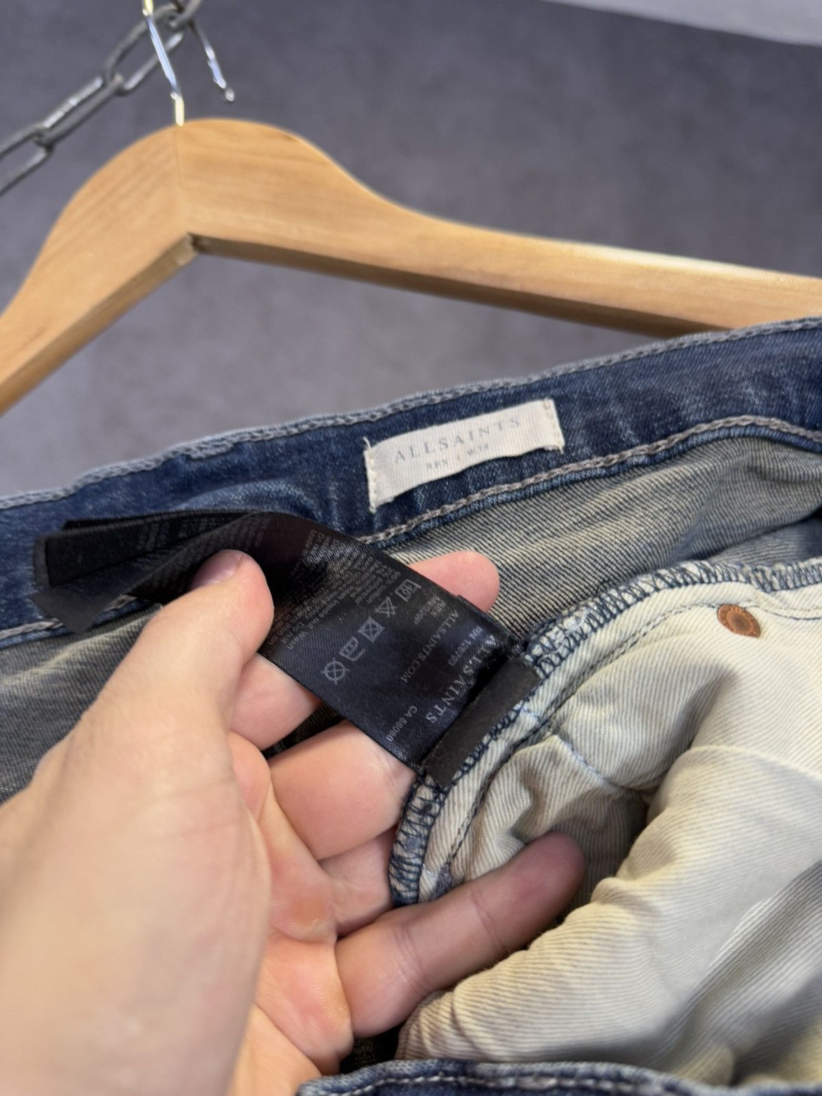 Allsaints Allsaints REX designer jeans Size US 32 / EU 48 - 4 Thumbnail