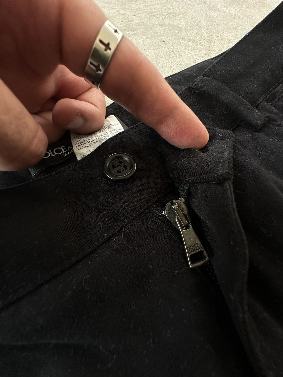 Dolce & Gabbana Dolce & Gabbana Black Slim Fit Chino Pants Men’s Size US 32 / EU 48 - 11 Thumbnail