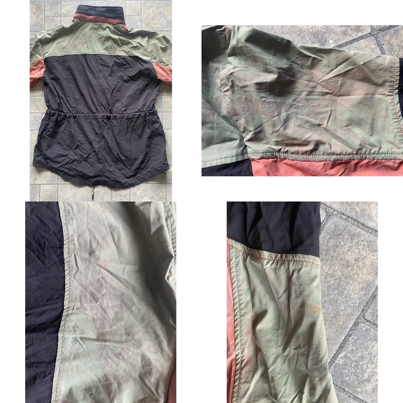 Fabletics Fabletics WOMENS Jacket Cargo Windbreaker Multicolor Nylon Long Sleeve Zip Snap Hidden Hood Waist Cinch M Womens Size M / US 6-8 / IT 42-44 - 11 Thumbnail
