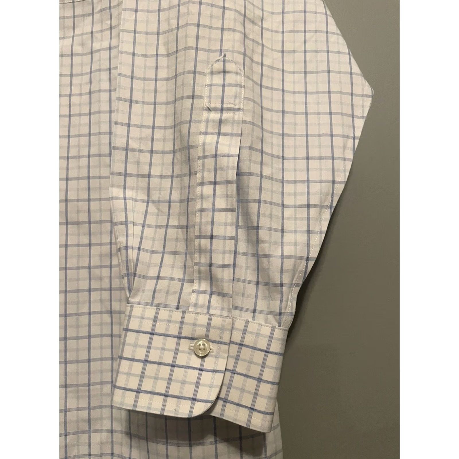 Brooks Brothers VINTAGE Brooks Brothers Shirt Mens 16.5-33 White Oxford Cloth Button Down Plaid 90s USA Size US XL / EU 56 / 4 - 5 Thumbnail