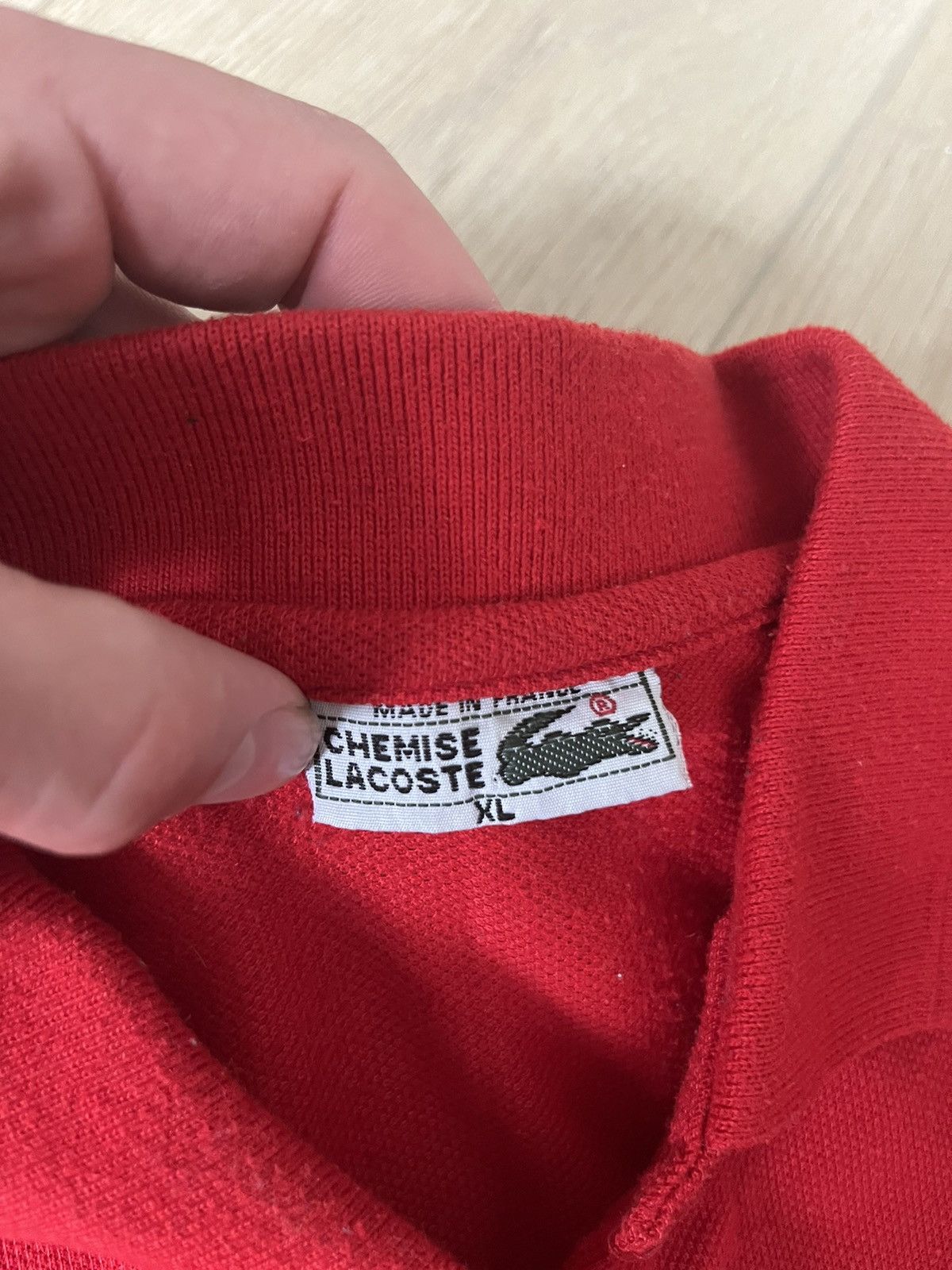 Lacoste RARE CHEMISE LACOSTE RED POLO Size US XL / EU 56 / 4 - 2 Thumbnail