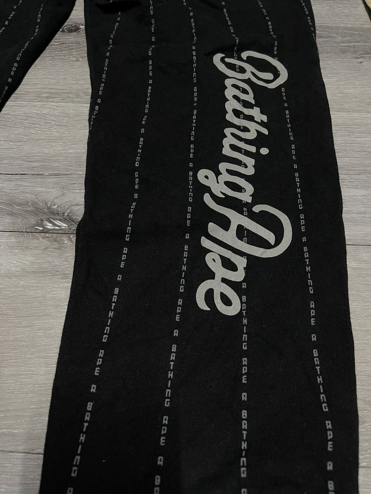 Bape Text Stripe Sweat Pants Size US 34 / EU 50 - 3 Thumbnail