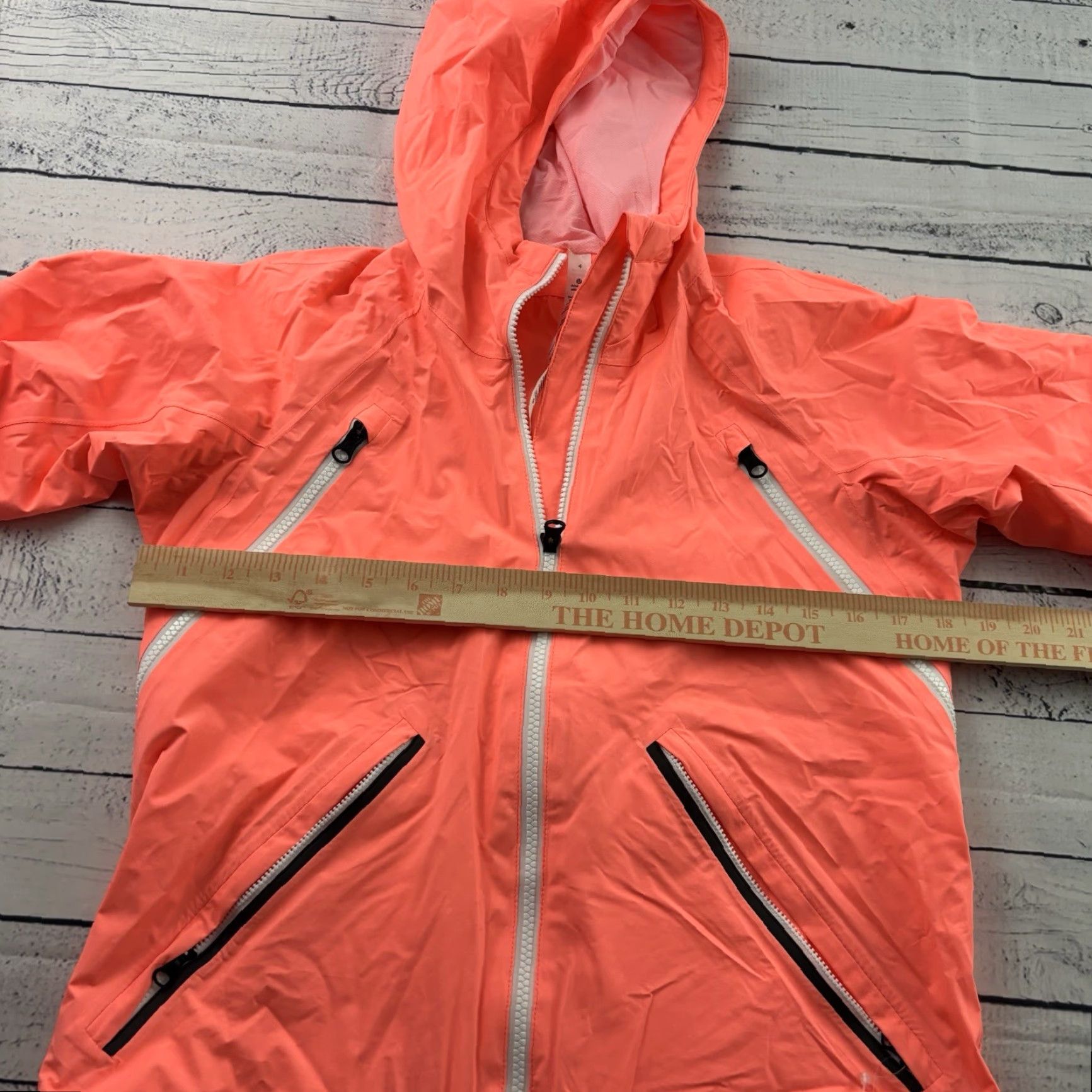 Lululemon Lululemon Windbreaker Jacket Hooded Orange Women 4 XS? Size S / US 4 / IT 40 - 5 Thumbnail
