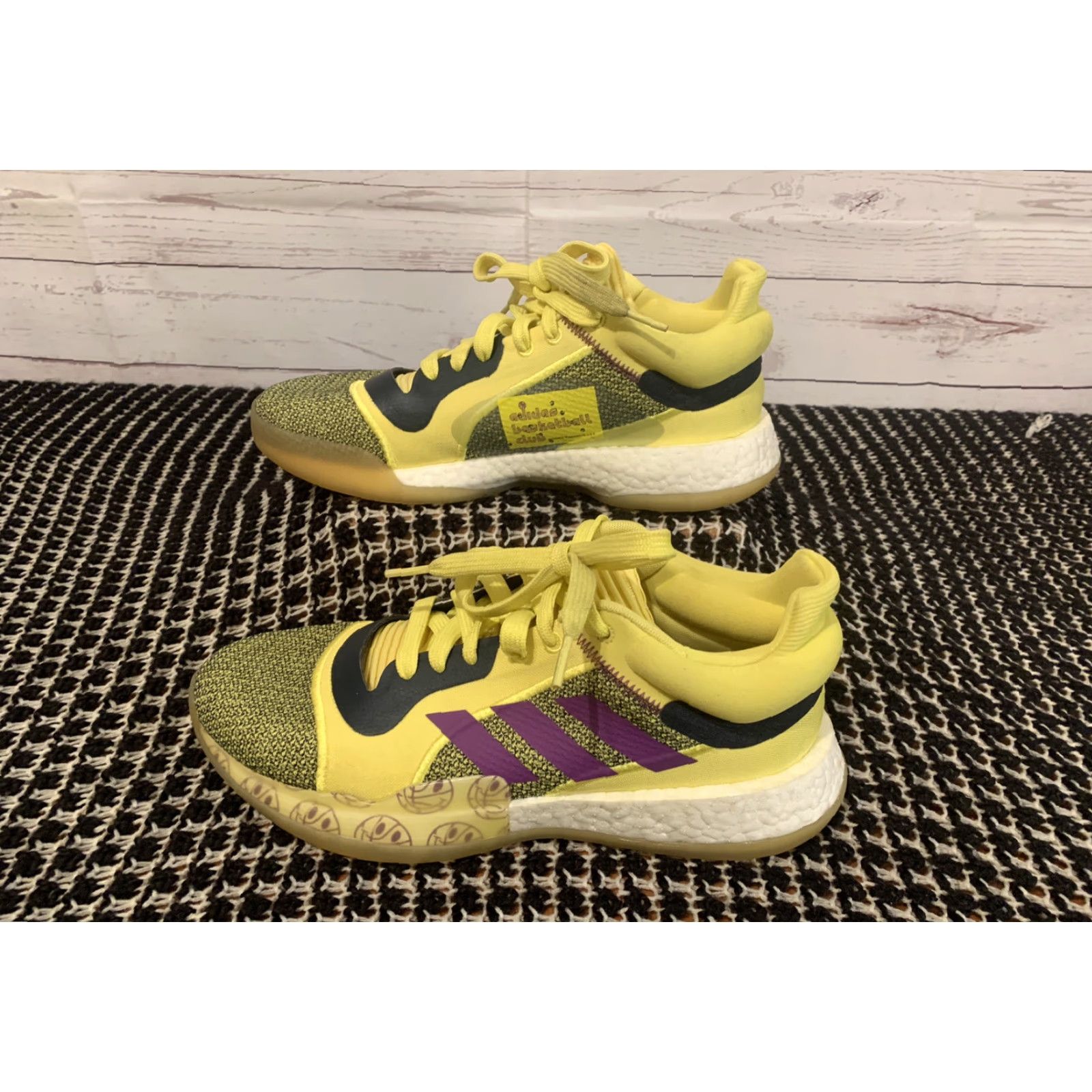 Adidas adidas Men Sneaker Basketball Club Marquee Boost Lakers LowTop G27743 8 Yellow Urban Athletic Shoe Shoes Mens Size 8 Size US 8 / EU 41 - 3 Thumbnail