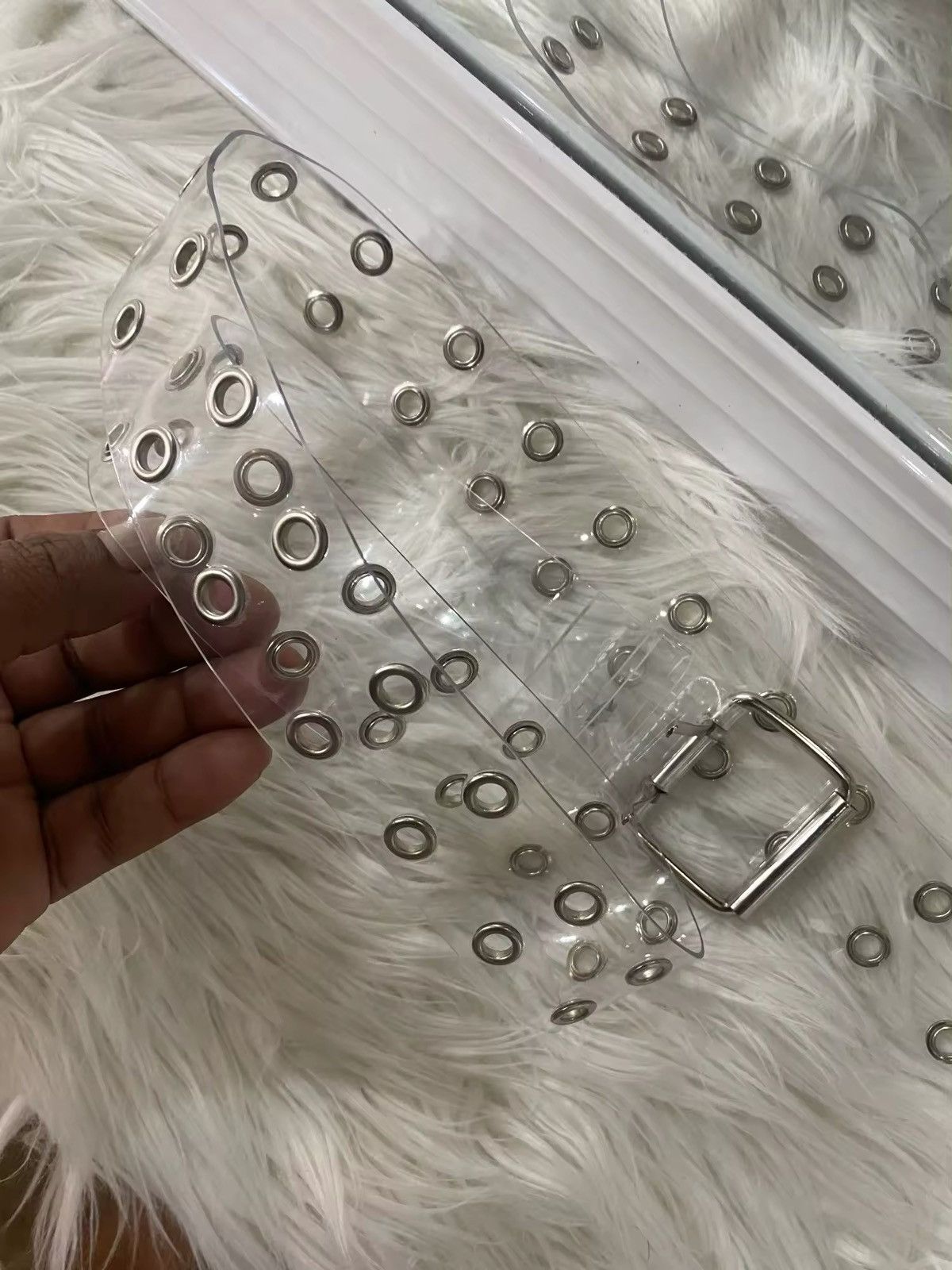 Japanese Brand × Vintage Two Row PVC Clear Bel Size ONE SIZE - 4 Thumbnail