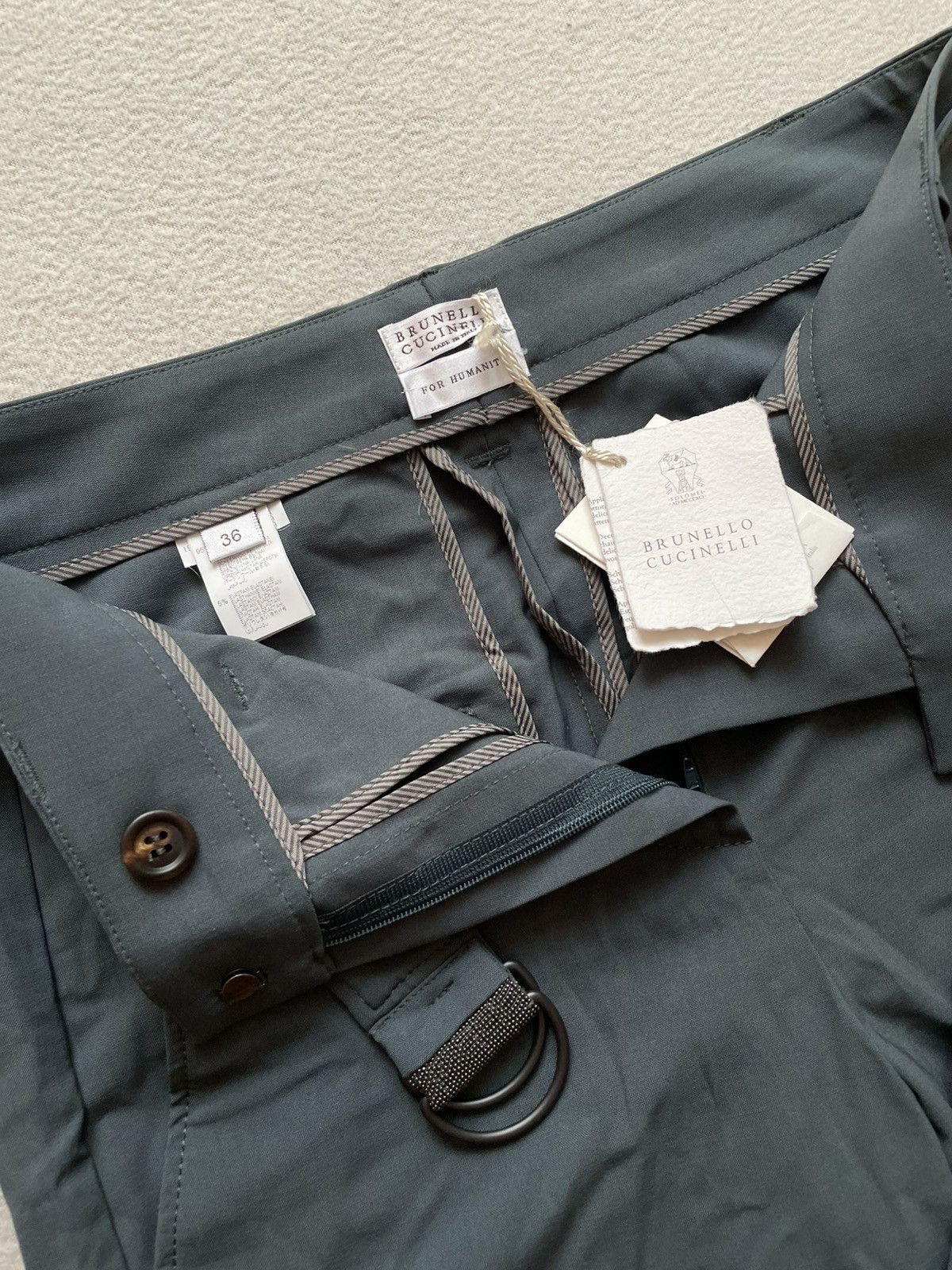 Brunello Cucinelli Deadstock Brunello Cucinelli Wool Pants |Trousers With Belt Size 25" / US 0 / IT 36 - 2 Thumbnail