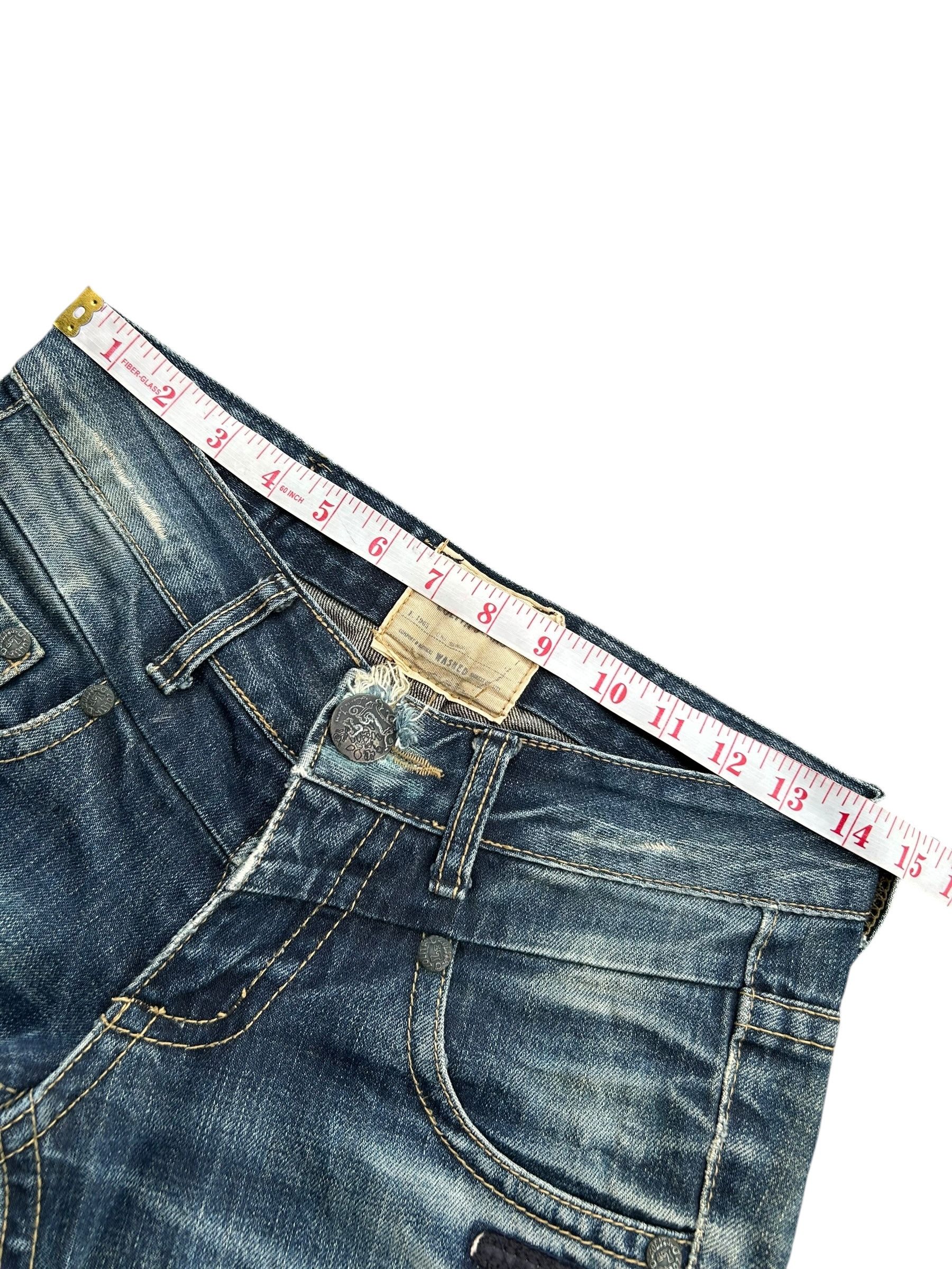 Japanese Brand × Kapital × Vintage Flare Lolita Male Japanese Punk Bondage Denim Jeans Size US 29 - 15 Thumbnail