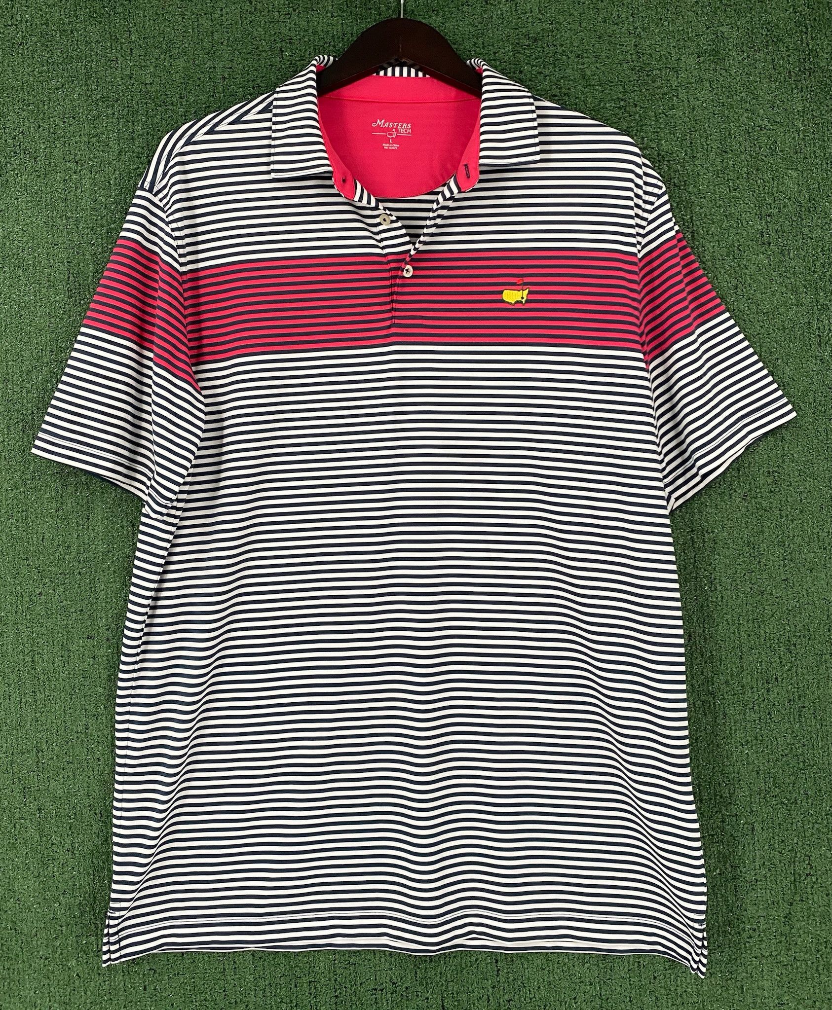 The Masters Masters Tech Augusta National Golf Striped Polo Shirt Large Size US L / EU 52-54 / 3 - 1 Thumbnail