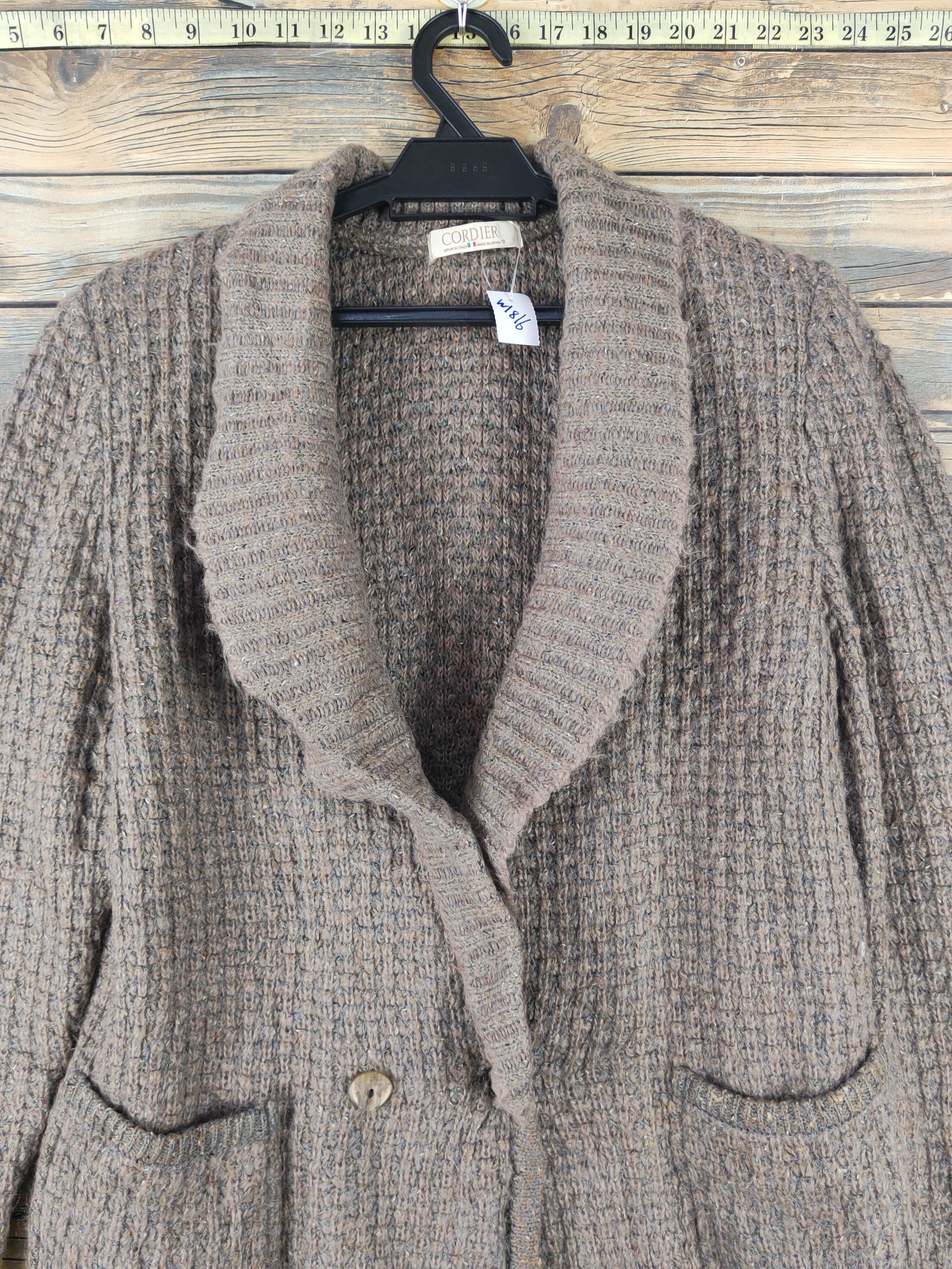 Vintage Cordier Brown Knitwear Cardigan #W1816 Size M / US 6-8 / IT 42-44 - 2 Thumbnail