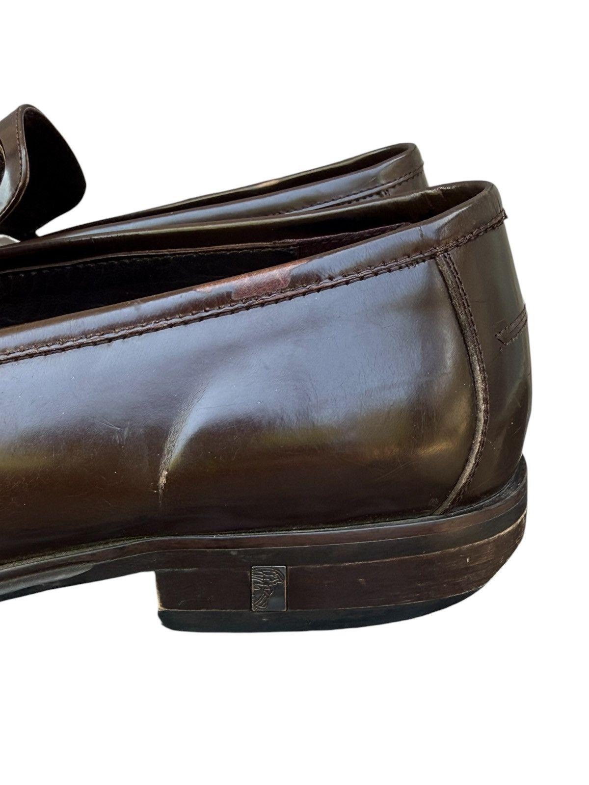 Versace Versace collection brown leather loafers Size US 11 / EU 44 - 3 Thumbnail