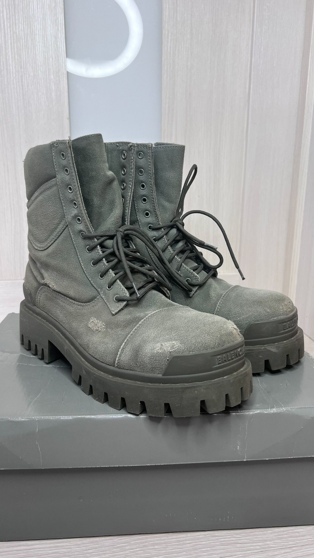 Balenciaga Combat Boots | Grailed