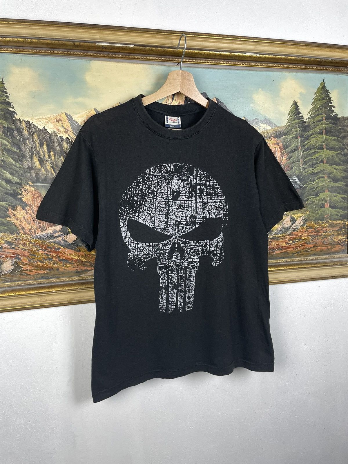 Marvel Comics Marcel Comics Punisher Vintage Y2k Black Tee T-shirt Skull Size US S / EU 44-46 / 1 - 3 Thumbnail