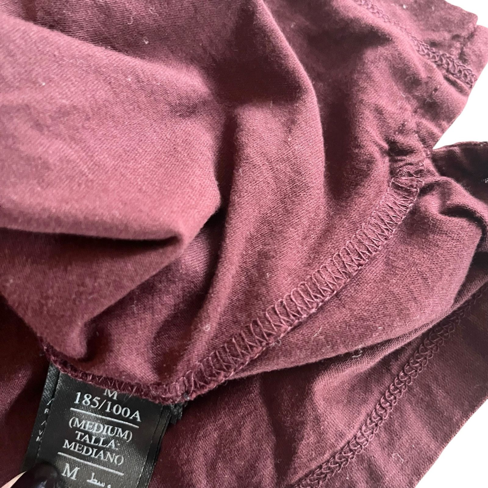 Allsaints AllSaints Vidal Burgundy Maroon Men’s Polo Shirt Size US M / EU 48-50 / 2 - 5 Thumbnail
