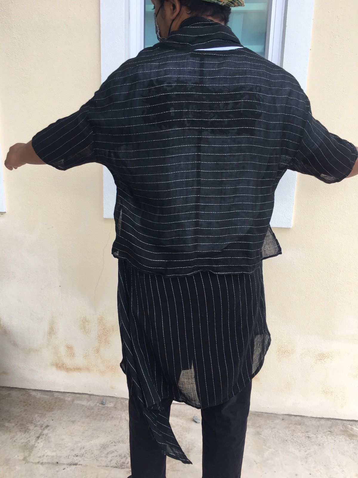 Yohji Yamamoto Rare Vintage Y’s Yohji Yamamoto Linen Stripes Cardi Size US M / EU 48-50 / 2 - 21 Thumbnail