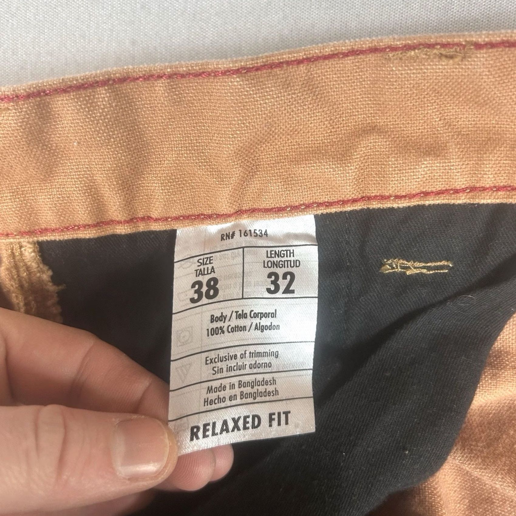 Eddie Bauer Eddie Bauer Chino Pants Mens 38 Brown Khaki Casual Workwear Straight Leg 32in Inseam Comfort Pockets Regular Fit Size US 38 / EU 54 - 6 Thumbnail