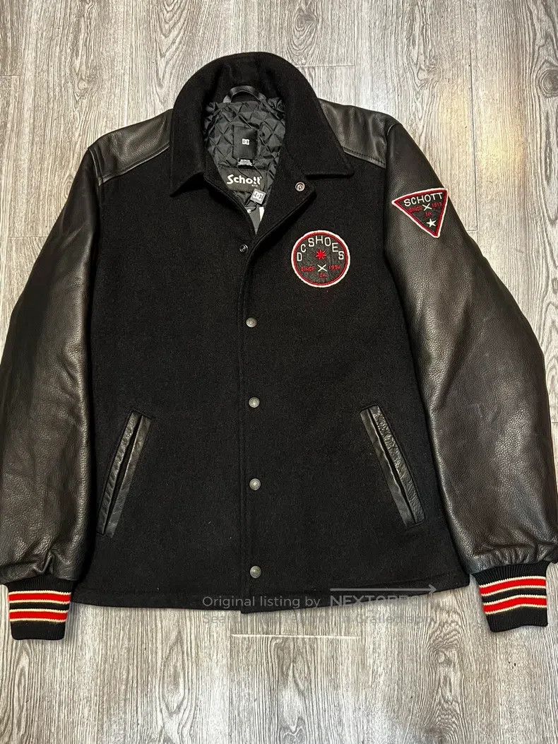 Schott Schott Cowhide baseball uniform jacket jacket Size US M / EU 48-50 / 2 - 1 Thumbnail
