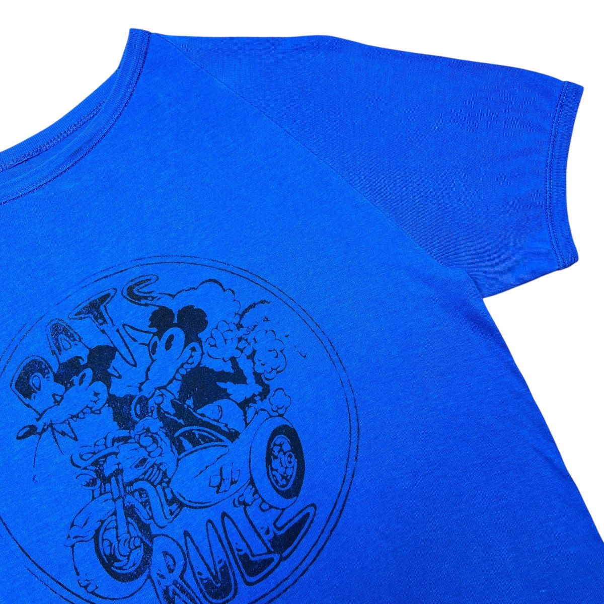 Other Vtg 1970s Rats Rule Mickey Mouse Motorcycle Smoking T-Shirt Size US S / EU 44-46 / 1 - 5 Thumbnail