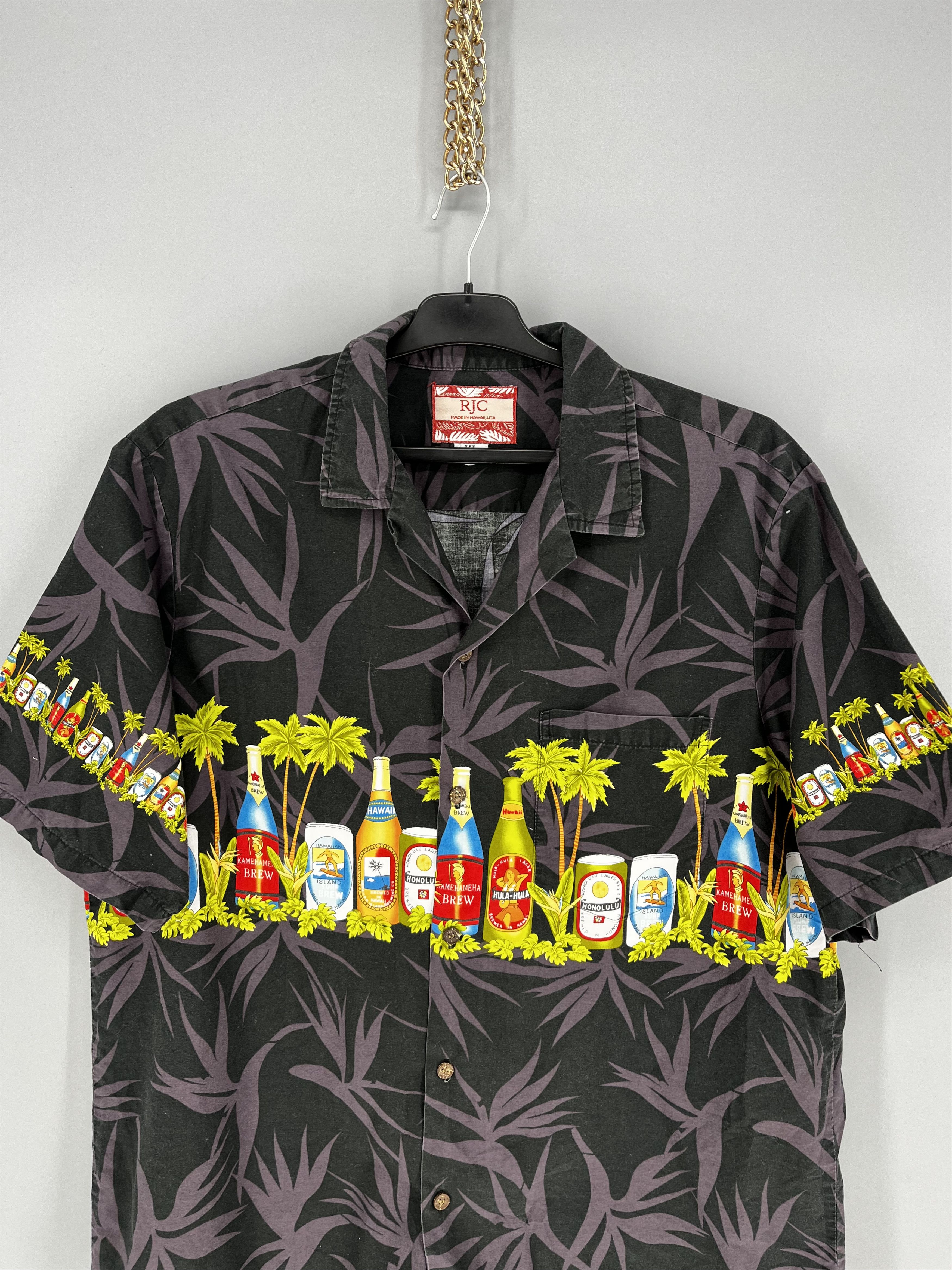 Vintage Vintage RJC Hawaii Made Cotton Hawaiian Camp Collar Shirt Size US XL / EU 56 / 4 - 6 Thumbnail