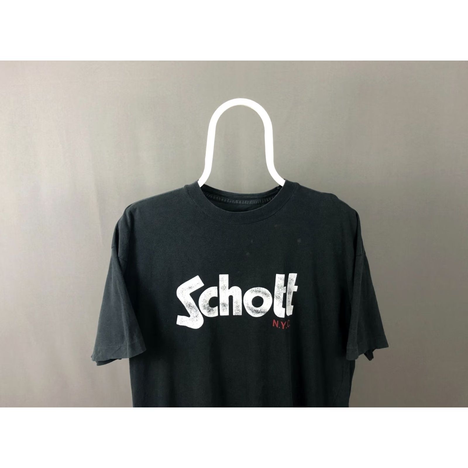 Schott Schott NYC T-Shirt Men's Black Cotton Printed Size US M / EU 48-50 / 2 - 3 Thumbnail