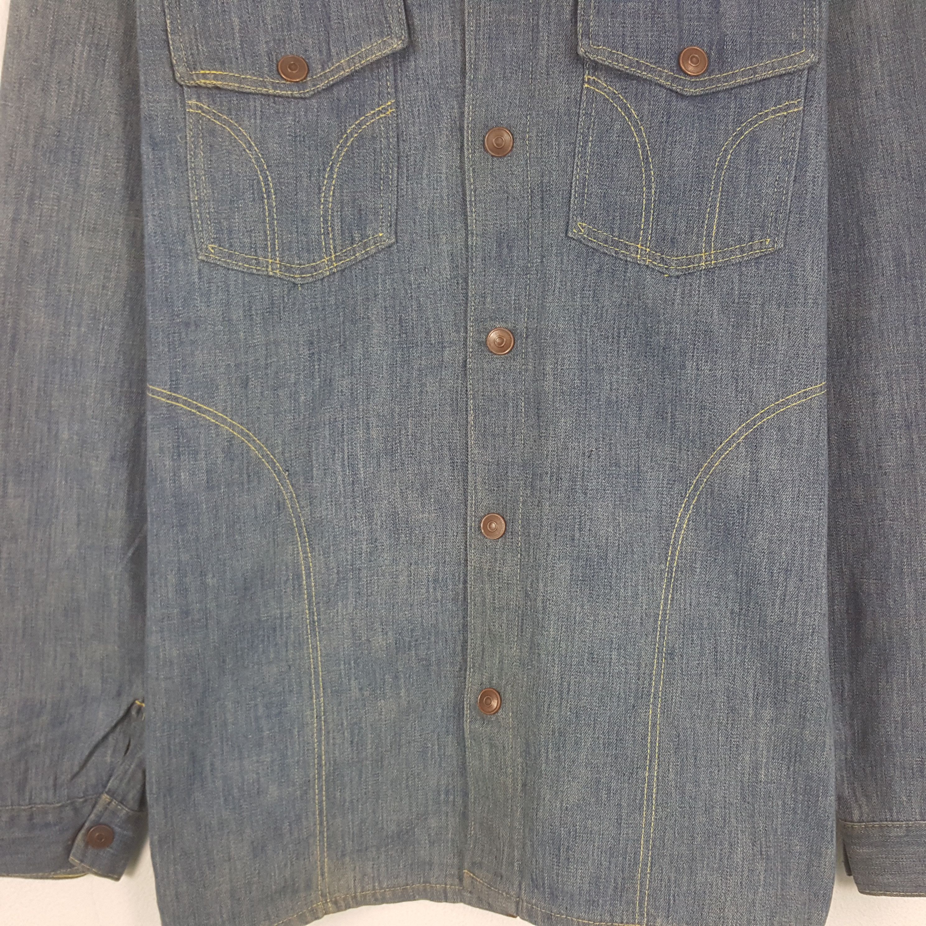 Japanese Brand Vintage Japanese Tiger Patch Denim Jacket Size US M / EU 48-50 / 2 - 4 Thumbnail