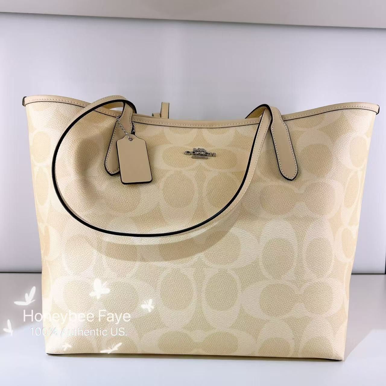 Coach City Tote Bag In Signature Canvas CAL49 Size ONE SIZE - 3 Thumbnail