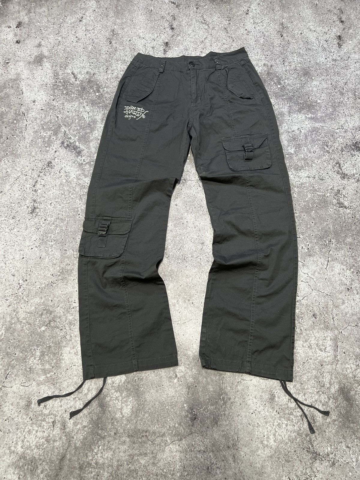 Ed Hardy Ed Hardy cargo pants big logo multi pocket casual HYPE Y2K Size US 30 / EU 46 - 1 Thumbnail