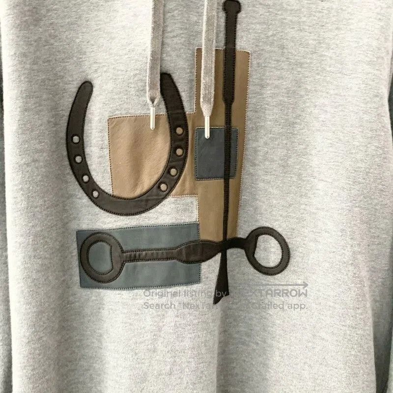 Hermes Hermes Grey Horseshoe Logo Hoodie. Size US M / EU 48-50 / 2 - 6 Thumbnail