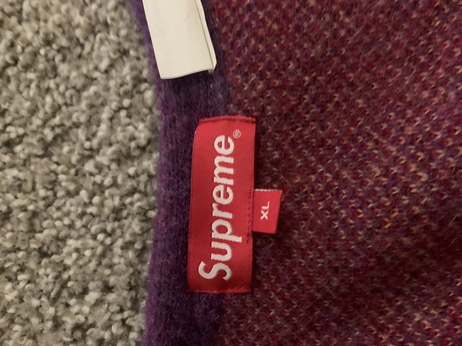 Supreme SUPREME Men's Abstract Stripe Cardigan Purple Size:Xl