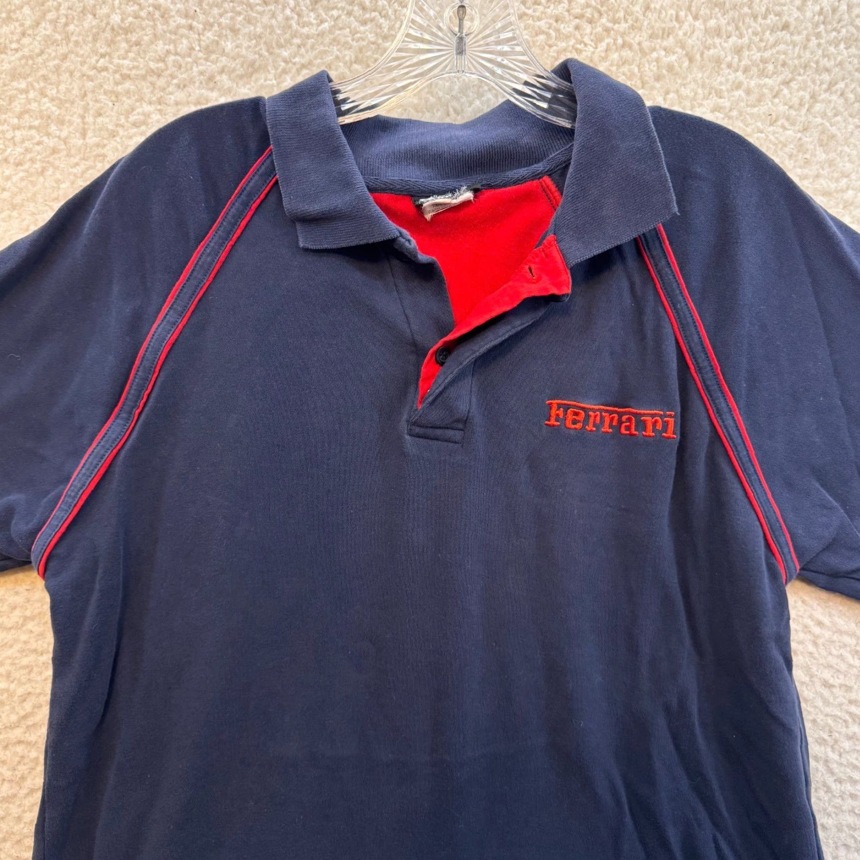 Ferrari Ferrari Polo Shirt Medium Navy Blue Collared Short Sleeve Logo F1 Racing Mens Size US M / EU 48-50 / 2 - 3 Thumbnail