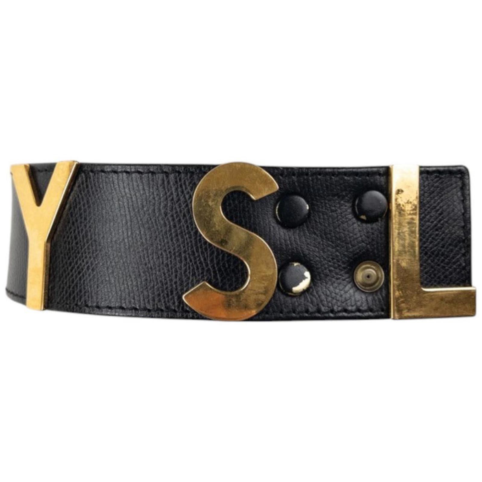 Vintage YSL Yves Saint Laurent Leather Belt C0102812-BB5A-4E3B-8EE3-  main image 2