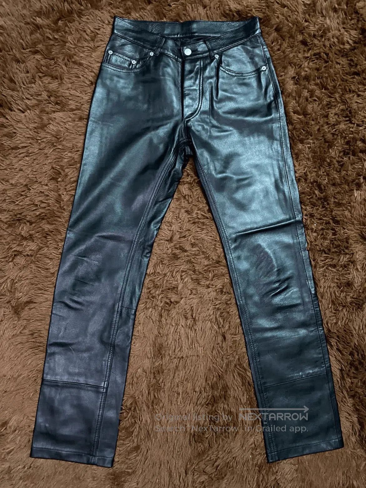 Helmut Lang Helmut Lang 99AW Leather Denim. Size US 28 / EU 44 - 1 Thumbnail