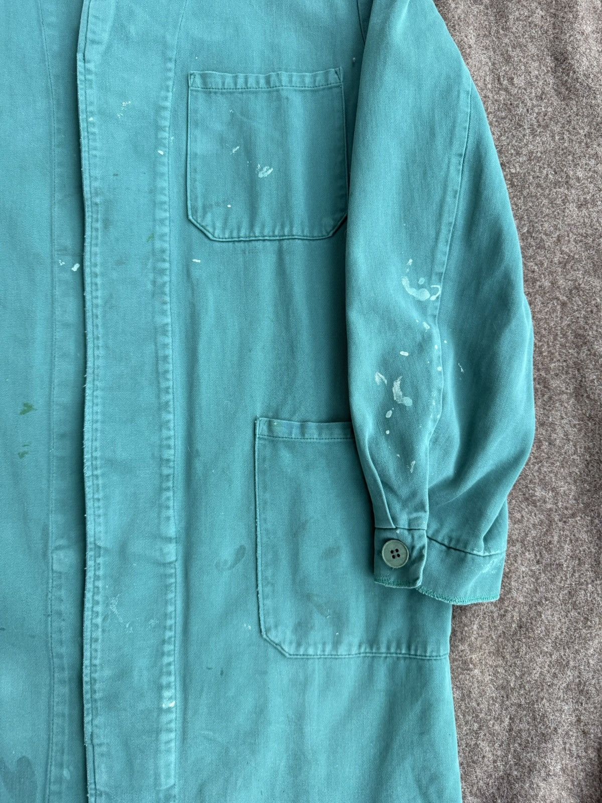 Other Vintage German Workwear Distressed Jacket Size US M / EU 48-50 / 2 - 2 Thumbnail