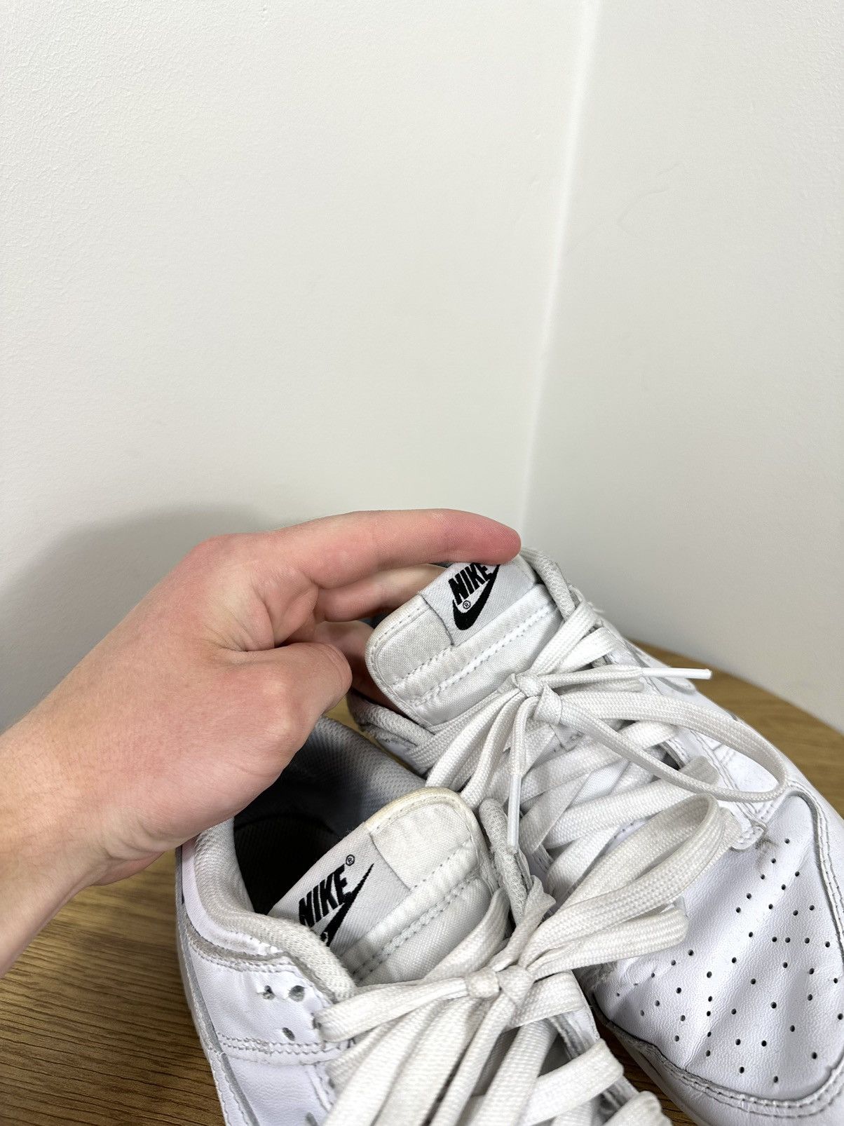 Nike Vintage Nike Dunk Low Triple White Streetwear Drill Sneakers Size US 8 / IT 38 - 10 Thumbnail