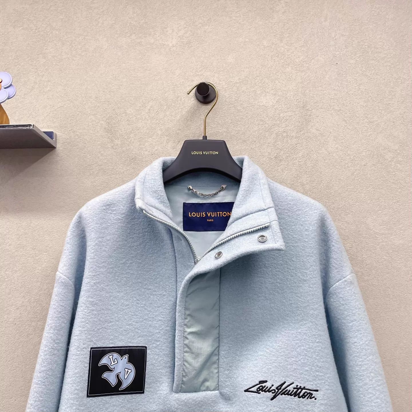 Louis Vuitton Lv color blocked blue crewneck sweatshirt size 50 Size US M / EU 48-50 / 2 - 4 Thumbnail