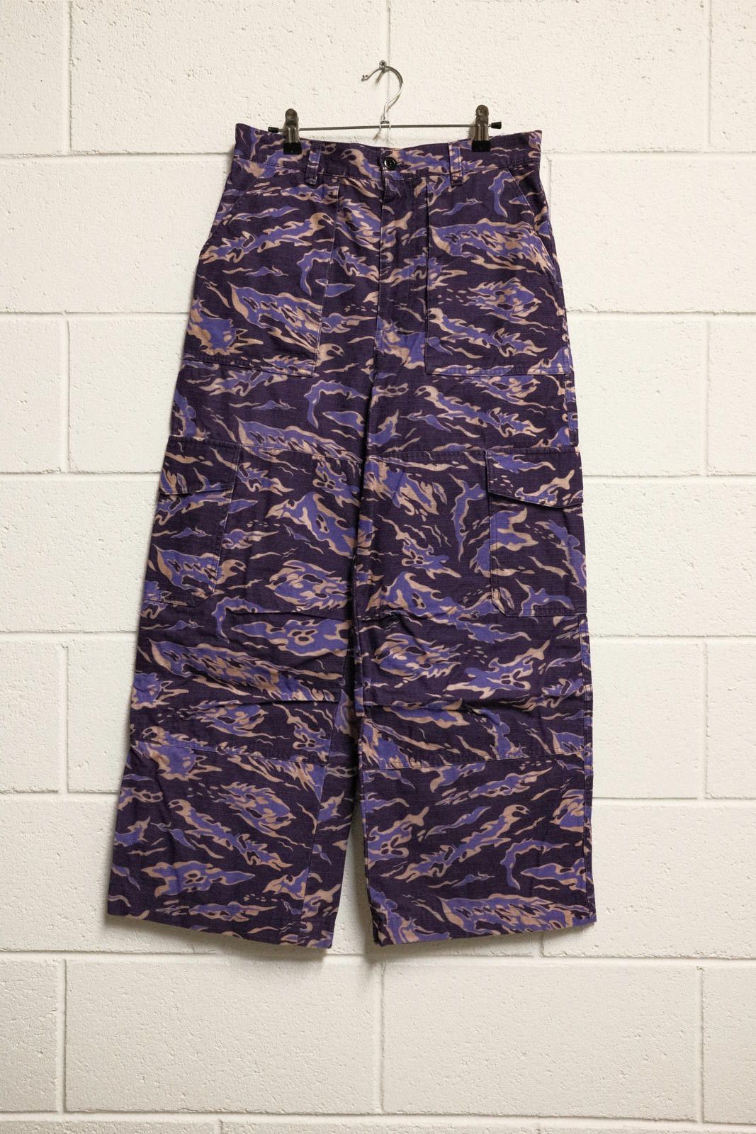 Acne Studios Acne Studios Purple Relaxed-Fit Cargo Pants SIZE 44 Size US 32 / EU 48 - 1 Thumbnail