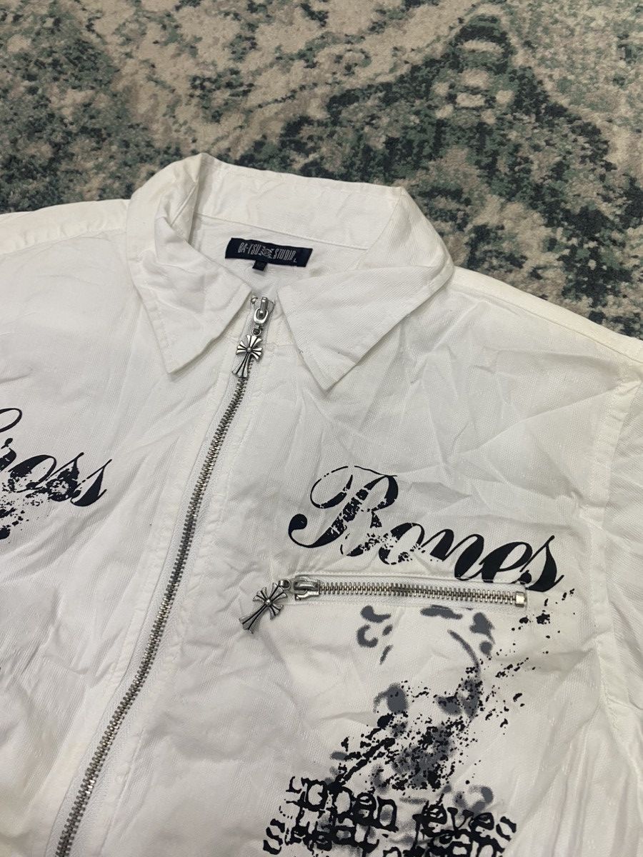 20471120 Bat-su Poem Japanese Skull Shirt Cross Zipper Shirt Size US M / EU 48-50 / 2 - 9 Thumbnail