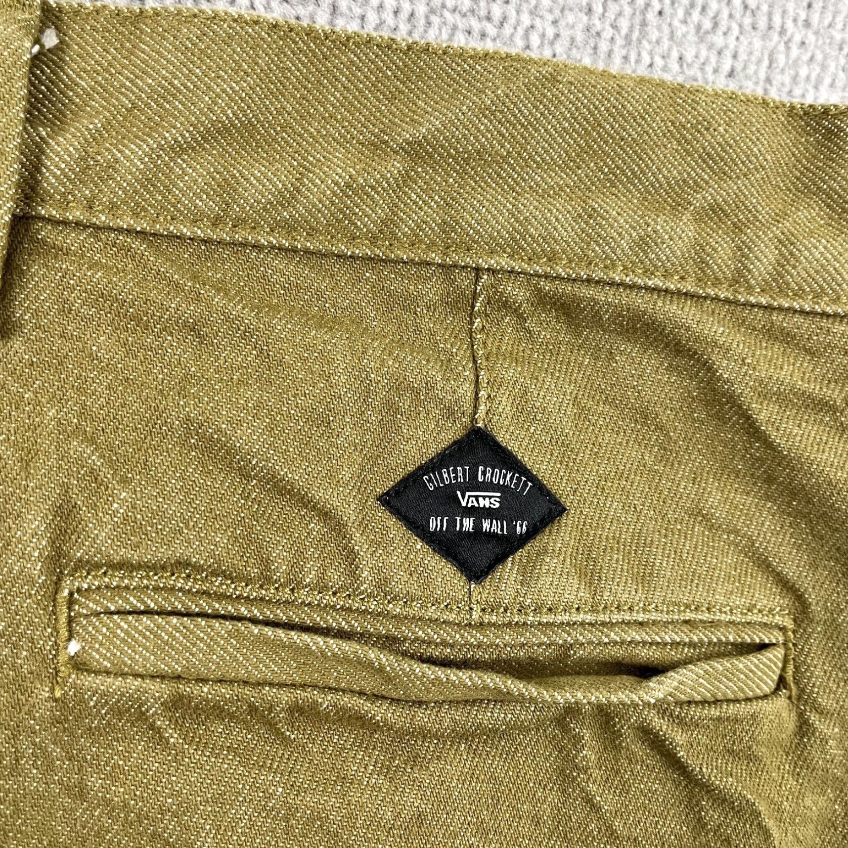 Vans VANS Gilbert Crockett Pants Men's 33x30 Chino Straight Fit Brown Skateboarding Casual Size US 33 - 3 Thumbnail